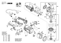 Bosch 3 601 HC2 000 GWS 24-180 Angle Grinder Spare Parts